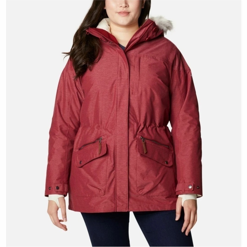Columbia Women's Carson Pass Interchange Jacket, Beet, X-Small NWOT Two in One - Picture 5 of 10